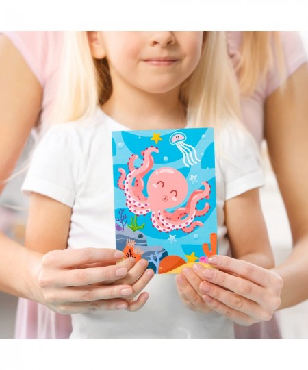 24Pcs Ocean Coloring Books Under The Sea Including Mermaid Shark Octopus Jellyfish DIY Art Drawing Pattern Birthday Party Fav...