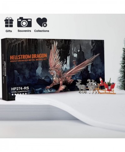 3D Puzzles for Adults Hellstrom Dragon Metal Model Building Kits Challenging Brain Teaser Metal Puzzles for Stress Relief $66...