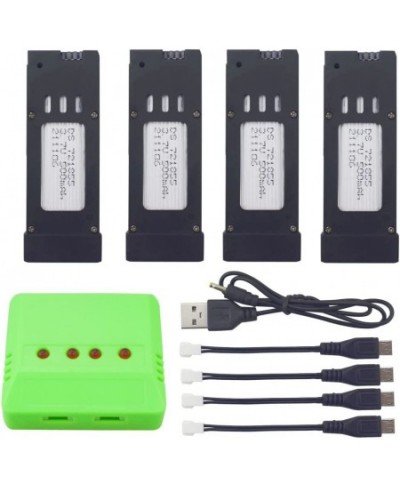 4PCS 3.7V 500mah Lithium Battery +1PCS 4-in-1 Charger for E58 S168 JY019 Folding Quadcopter Spare Parts $47.69 - Hobby Remote...