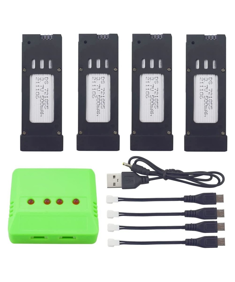 4PCS 3.7V 500mah Lithium Battery +1PCS 4-in-1 Charger for E58 S168 JY019 Folding Quadcopter Spare Parts $47.69 - Hobby Remote...