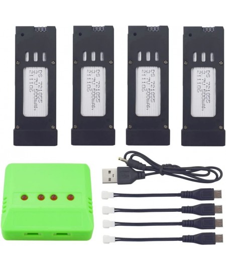 4PCS 3.7V 500mah Lithium Battery +1PCS 4-in-1 Charger for E58 S168 JY019 Folding Quadcopter Spare Parts $47.69 - Hobby Remote...