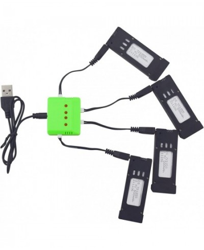 4PCS 3.7V 500mah Lithium Battery +1PCS 4-in-1 Charger for E58 S168 JY019 Folding Quadcopter Spare Parts $47.69 - Hobby Remote...