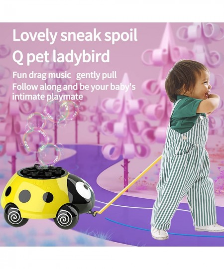 Kids Toddlers Bubble Machine Ladybug Bubble Blower Maker Automatic Bubble Machine 3000+ Colored Bubble Per Minute Bubble Toys...