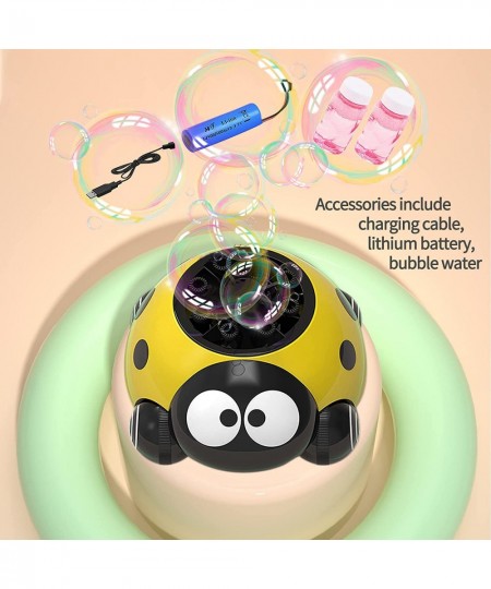 Kids Toddlers Bubble Machine Ladybug Bubble Blower Maker Automatic Bubble Machine 3000+ Colored Bubble Per Minute Bubble Toys...