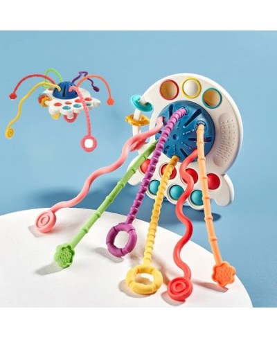 Baby Toys 6-12 Months Baby Sensory Toys Silicone Pull String Toys Montessori Toys for 1 Year Old Babies $16.70 - Early Develo...