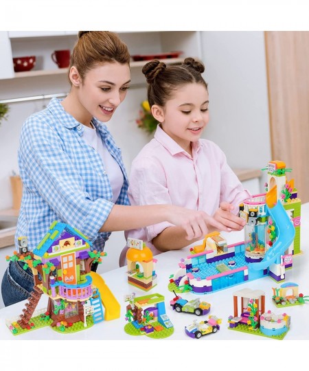 Friends Tree House Building Kit Girls Treehouse Summer Pool Party Building Blocks Set for Kids Aged 6-12 (1274 Pieces) $103.3...