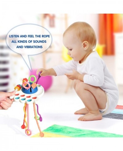 Baby Toys 6-12 Months Baby Sensory Toys Silicone Pull String Toys Montessori Toys for 1 Year Old Babies $16.70 - Early Develo...