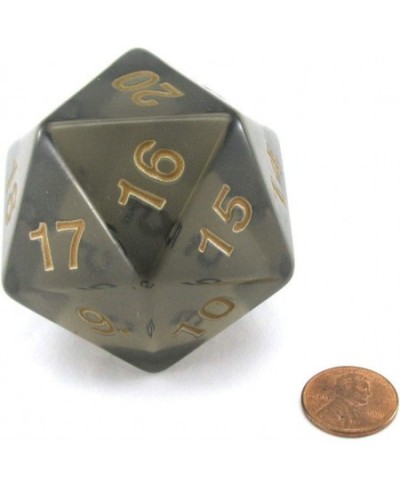 Koplow Würfel - Transparent: Countdown Rauch/gold (1 Im Beutel 55mm W20) $28.80 - Game Accessories