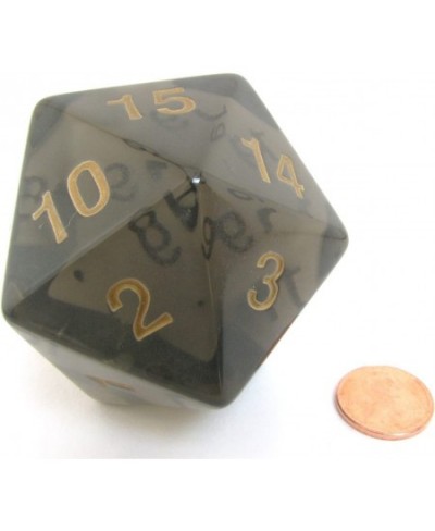 Koplow Würfel - Transparent: Countdown Rauch/gold (1 Im Beutel 55mm W20) $28.80 - Game Accessories