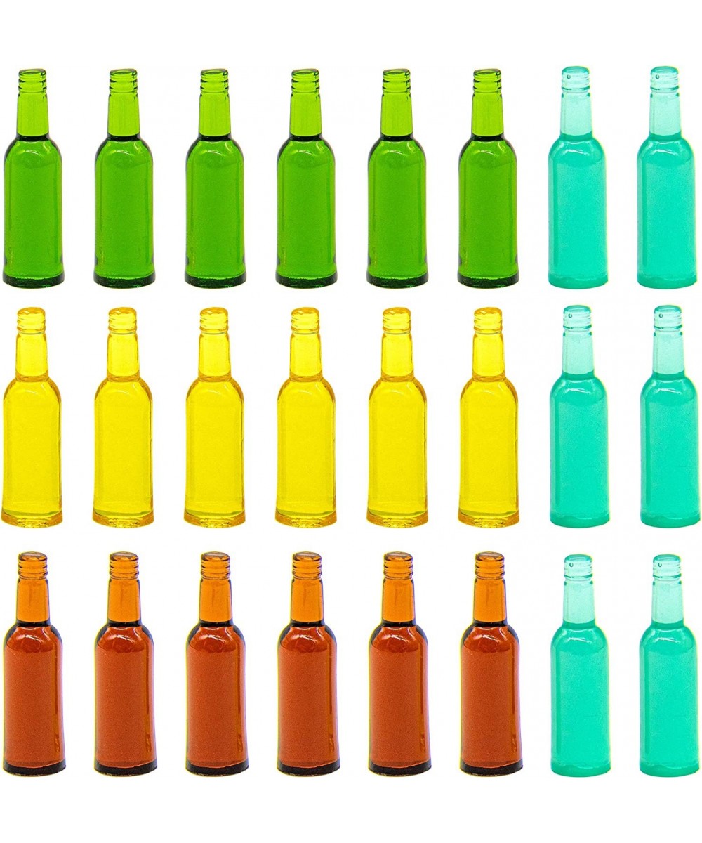 AUEAR 24 Pieces Lovely Miniature Beer Bottles 1-3/8"x3/8" for 1:12 Kitchen Food Accessories $16.82 - Dollhouse Accessories