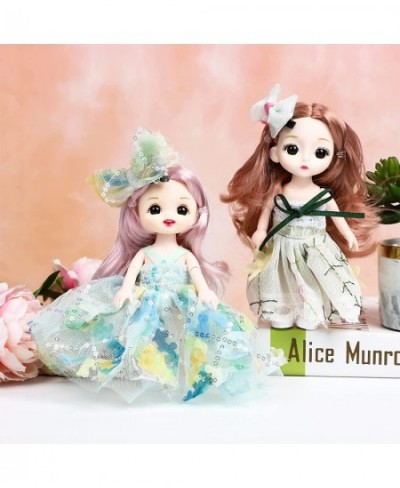 4 Sets 6 Inch Dolls Cute Girl Dolls Include 4 Pieces Girl Mini Dolls 4 Sets Handmade Doll Clothes 4 Pairs of Doll Shoes $26.0...