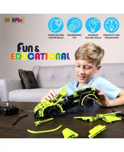 Stem Building Toys for Boys Age 8-12 - 453PCS Stem Remote Control Car Building Kit for Kids & Adult - Model Car Kits to Build...