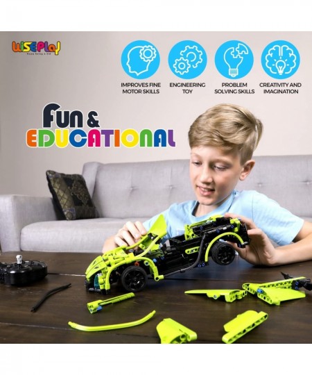 Stem Building Toys for Boys Age 8-12 - 453PCS Stem Remote Control Car Building Kit for Kids & Adult - Model Car Kits to Build...