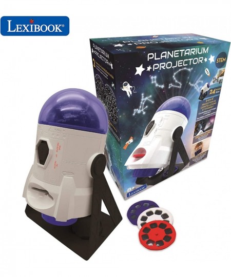 2-in-1 Constellations and Images Planetarium Projector 24 Images to Discover Space 2 Constellation Domes STEM White/Blue NLJ1...