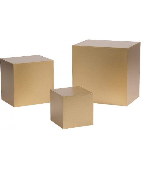 Gold Buffet Risers (Wood set of 3) Great for Weddings Home Decor and Accessories $57.90 - Kids' Party Decorations