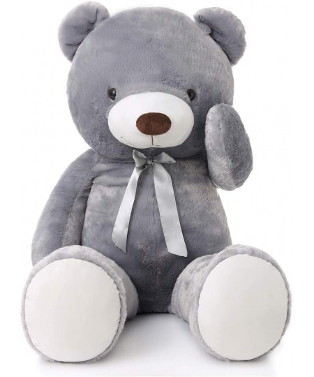 Giant Grey Teddy Bear 47 inch 4 feet Large Stuffed Gray Teddy Bears Stuffed Animals for Girlfriend Children $70.69 - Stuffed ...