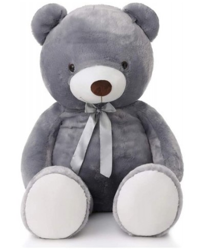 Giant Grey Teddy Bear 47 inch 4 feet Large Stuffed Gray Teddy Bears Stuffed Animals for Girlfriend Children $70.69 - Stuffed ...