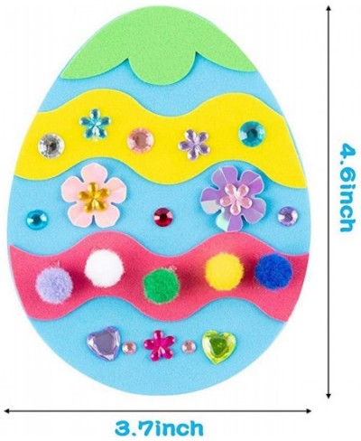 Easter Egg Magnet Craft Kit - 18 Pack Easter Craft Stickers for Kids DIY Decoration Party Favors Supplies $19.01 - Kids' Draw...