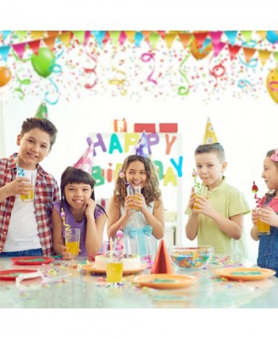 24 Reusable Ice Cream Straws for Birthday Party Supplies | Party Favors with 2 Cleaning Brush $26.84 - Kids' Party Favor Sets