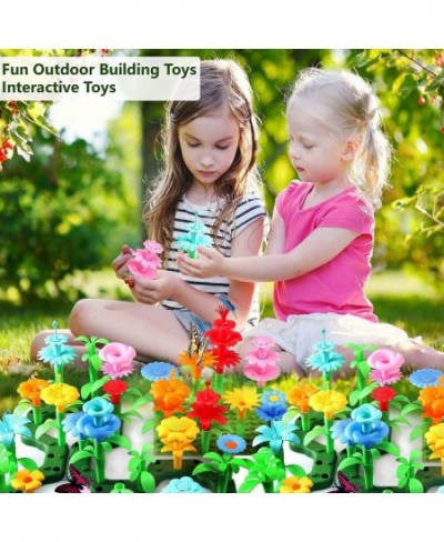 Flower Garden Building Toys Girls: 152 PCS Gifts 3 Year Olds Stem Building Educational Toy Age 4 Toddler Gardening Build Birt...