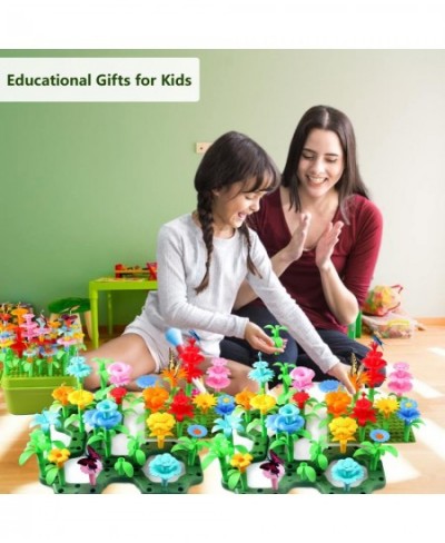 Flower Garden Building Toys Girls: 152 PCS Gifts 3 Year Olds Stem Building Educational Toy Age 4 Toddler Gardening Build Birt...