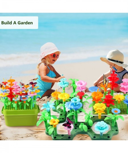 Flower Garden Building Toys Girls: 152 PCS Gifts 3 Year Olds Stem Building Educational Toy Age 4 Toddler Gardening Build Birt...