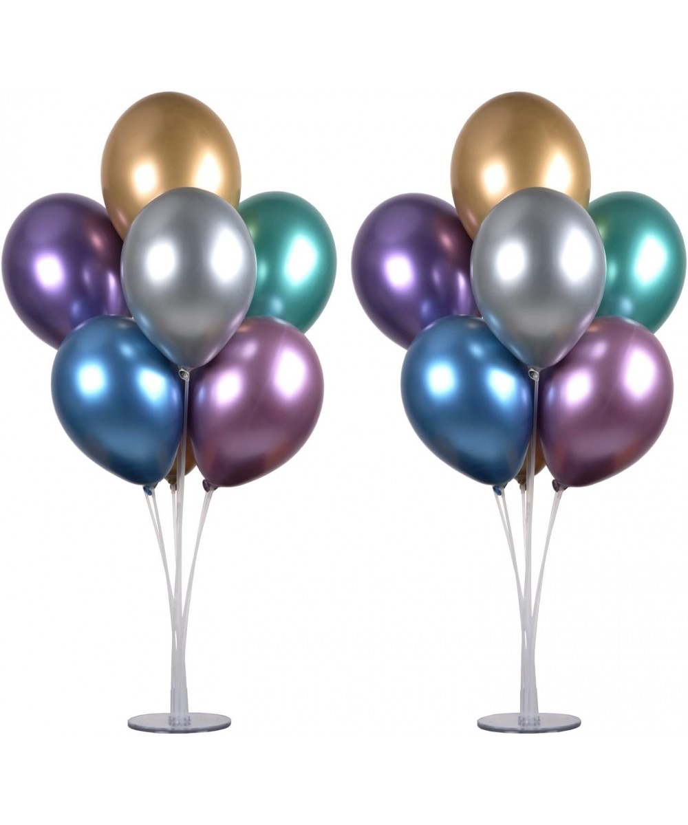 2 Set 28" Height Table Balloon Stand Kit for Birthday Party Decorations and Wedding Decorations Happy Birthday Balloons Decor...