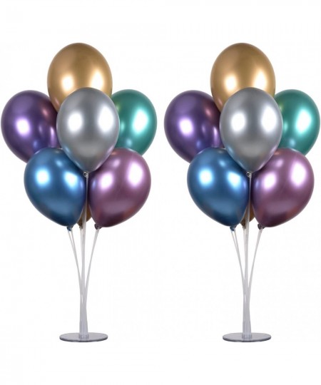 2 Set 28" Height Table Balloon Stand Kit for Birthday Party Decorations and Wedding Decorations Happy Birthday Balloons Decor...