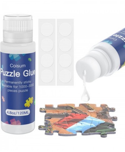 Jigsaw Puzzle Glue Clear with Sponge Head Quick Drying Bright and Water-Soluble Puzzle Glue fits for 1000 Pieces Jigsaw Puzzl...