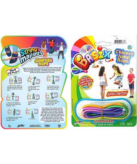 Chinese Jump Rope Elastic Jumping Rope Game for Kids & Adults I | Colorful Stretch Skip Rope for Girls and Boys. Party Favor ...