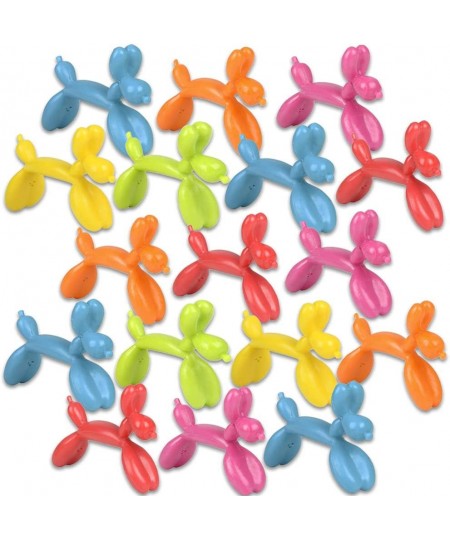 Mini Bendable Dog Assortment Set of 48 Flexible Figures in Assorted Colors Birthday Party Favors for Boys & Girls Stress Reli...