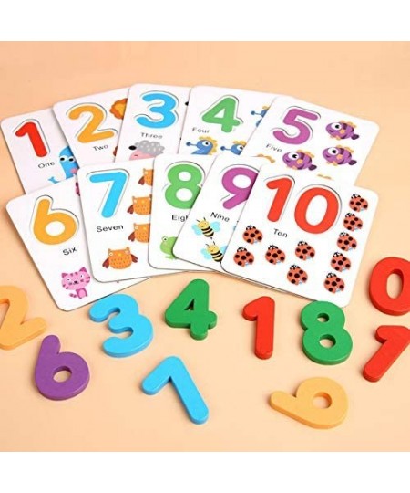 See and Spell Learning Toys Sight Number Games Matching Number Puzzles Montessori Preschool Educational Toys for Kids Boys Gi...