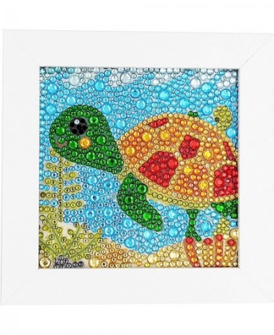 Easy 5D Diamond Painting Kit for Kids Full Drill Painting by Number Kits with Wooden Frame -Owl 6x6inches (Tortoise)Diamond A...