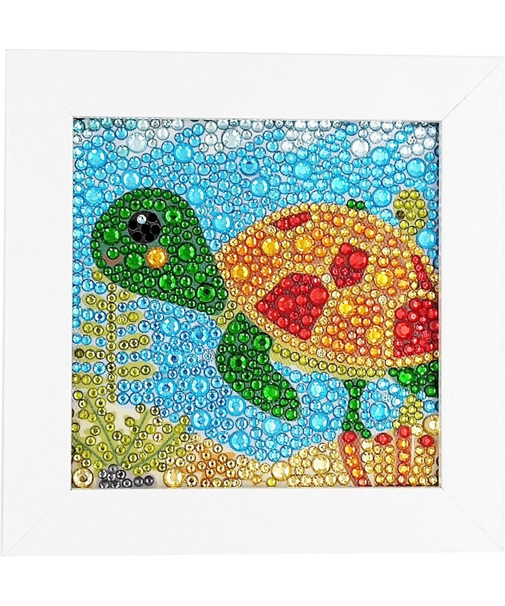 Easy 5D Diamond Painting Kit for Kids Full Drill Painting by Number Kits with Wooden Frame -Owl 6x6inches (Tortoise)Diamond A...