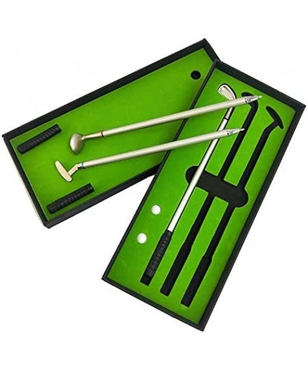 Top Golf Gift with Putting Green 3 Golf Clubs Pens with Balls Business Gifts Mini Sport Golf Ball Pen Set $26.32 - Toy Sports...