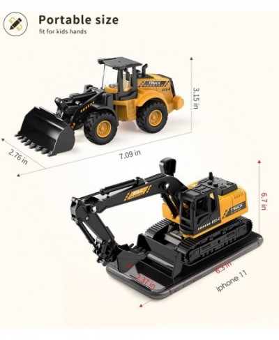 Toys Excavator Bulldozer Truck for Kids Construction Tractor Beach Sand Toys Engineer Caterpillar Construction Vehicle Sets o...