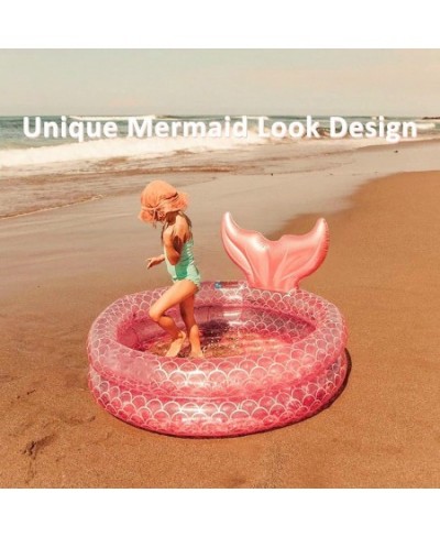 Inflatable Swimming Pool Unique Mermaid Baby Round Pool Kiddie Pools Kiddy Pools for Kids Swimming Pools Above Ground Above G...