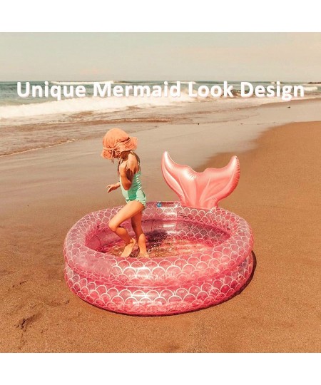 Inflatable Swimming Pool Unique Mermaid Baby Round Pool Kiddie Pools Kiddy Pools for Kids Swimming Pools Above Ground Above G...