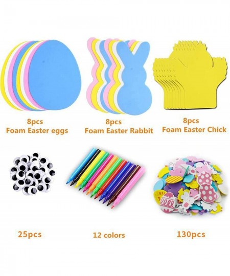 206pcs Foam Magnet Easter Stickers - Easter Craft for Kids Toddlers DIY Decoration Party Favors Supplies $16.53 - Kids' Drawi...