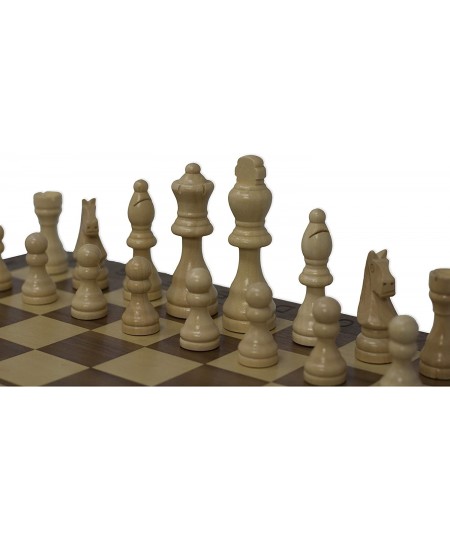 Staunton Chess Pieces with Extra Queens | Size: Large - King Height: 3.5 inch | Wood $24.99 - Game Accessories