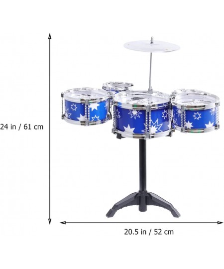 Jazz Drum Set with Chair for Kids Toddler Drum Toys Percussion Musical Instruments Educational Toys Gifts for Boys Girls Begi...