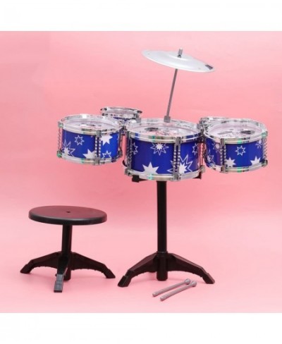 Jazz Drum Set with Chair for Kids Toddler Drum Toys Percussion Musical Instruments Educational Toys Gifts for Boys Girls Begi...