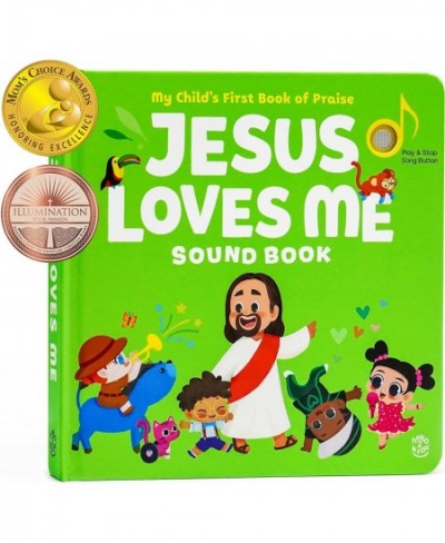 Jesus Loves Me - Sound Book - 6 Button Christian Musical Toy - Bible Songs & Illustrations - Gift for Easter Baptisms Birthda...