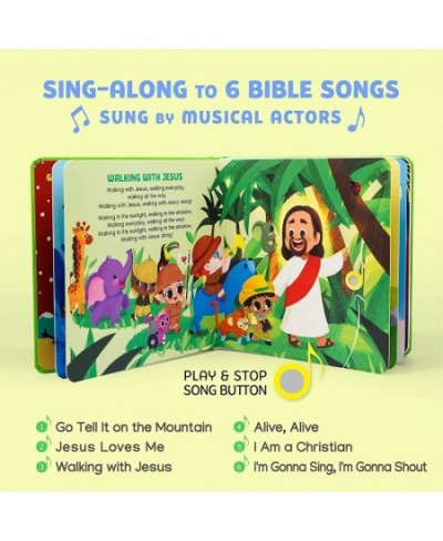 Jesus Loves Me - Sound Book - 6 Button Christian Musical Toy - Bible Songs & Illustrations - Gift for Easter Baptisms Birthda...