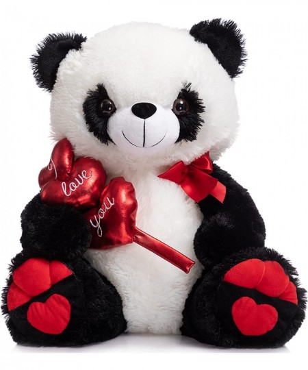 I Love You Panda Stuffed Animal Plush Panda with Red Hearts and Bow Sweet Plush Toy for Valentine's Day 20 inch $44.62 - Stuf...