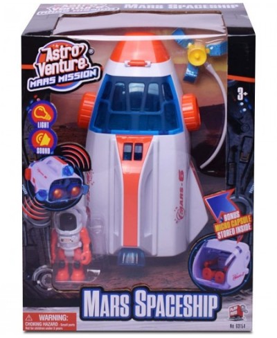 Space Shuttle Toy Mars Mission Spaceship for Kids with Lights and Sound Astronaut Figure Capsula and Accessories Fun Space Gi...