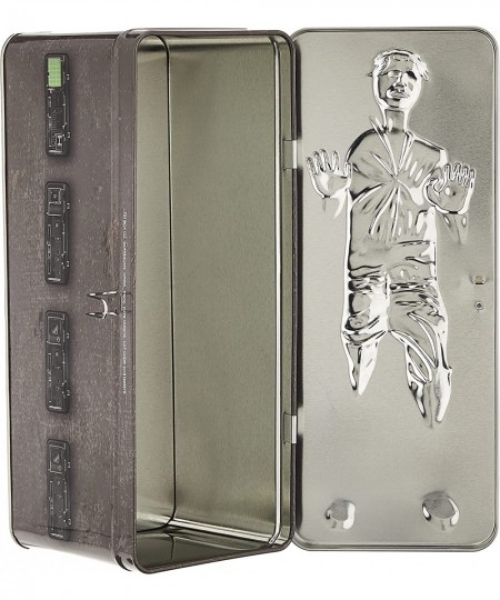 345507 Han Solo Star Wars XL Frozen in Carbonite Tin Bank with Coin Slot Lock & Key Grey $24.83 - Kids' Money Banks