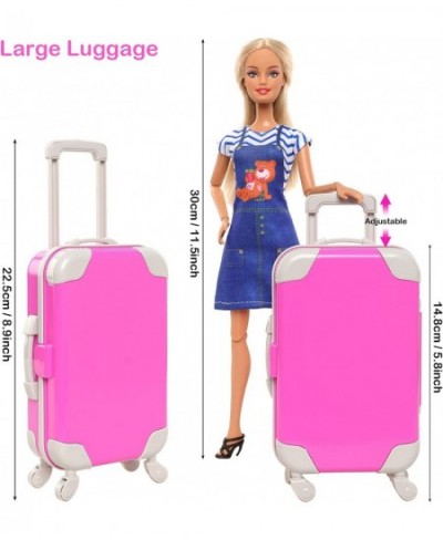 32 Pcs Doll Suitcase Luggage Travel Clothes and Accessories for 11.5 inch Girl Doll Travel Carrier Storage Including 1 Luggag...