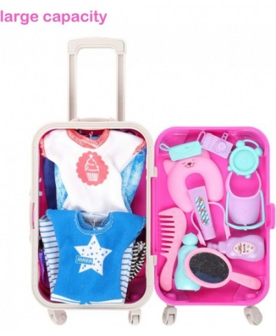 32 Pcs Doll Suitcase Luggage Travel Clothes and Accessories for 11.5 inch Girl Doll Travel Carrier Storage Including 1 Luggag...