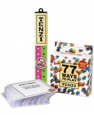 Dice Party Game Bundle with 77 Ways to Play - A Fun Fast Frenzy for The Whole Family - 4 Sets of 10 Colored Dice with Storage...